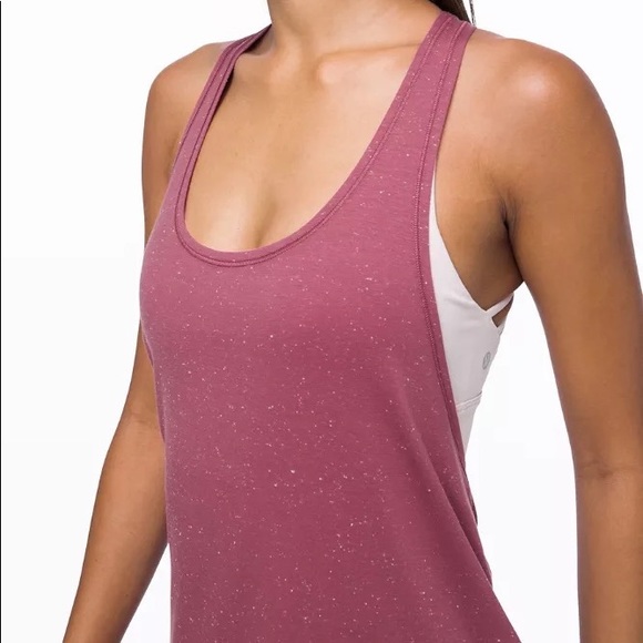 Lululemon Tied In Energy 2-in-1 Pink Tank RETIRED Size 8 - Picture 2 of 9